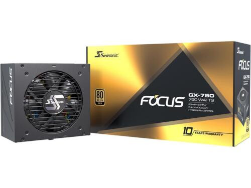 Seasonic Focus Gx-750, 750W 80+ Gold, Full-Modular, Fan Control In Fanless,