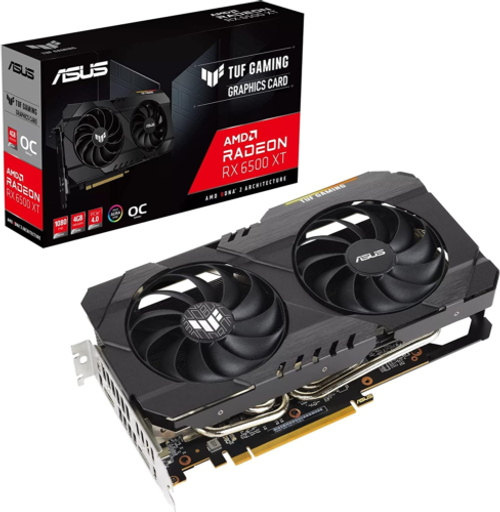 Tuf Gaming Amd Radeon Rx 6500 Xt Oc Edition Graphics Card (Amd Rdna 2, Pcie 4.0,