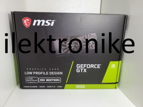 Brand New Msi Geforce Gtx 1650 4Gb Gddr5 Graphics Card G16504Tpc Low Profile