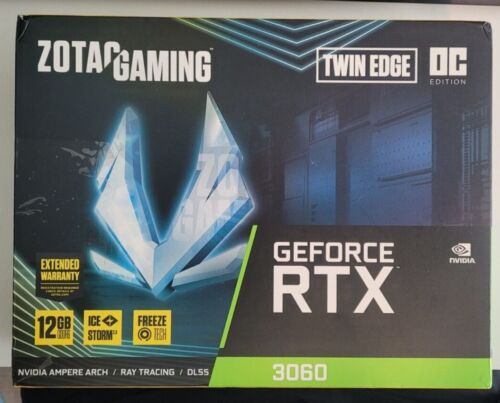 Zotac Gaming Geforce Rtx 3060 Twin Edge Oc 12Gb Gddr6 192-Bit 15 Gbps Pcie 4.0 G
