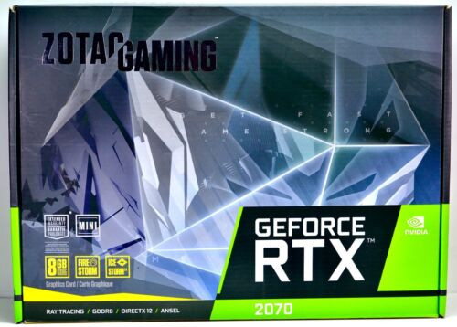 Boxed Zotac Gaming Graphic Card Geforce Rtx 2070 Mini 8Gb