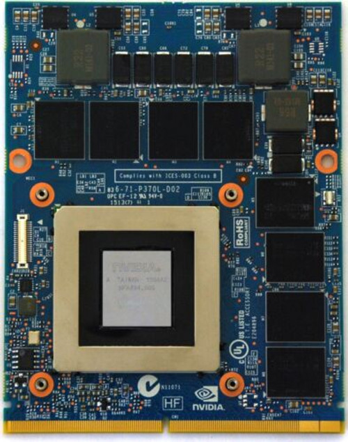 Nvidia Geforce Gtx 780M; 4Gb; Mxm 3.0B; Alienware/Dell/Msi/Clevo; W/O X-Bracket