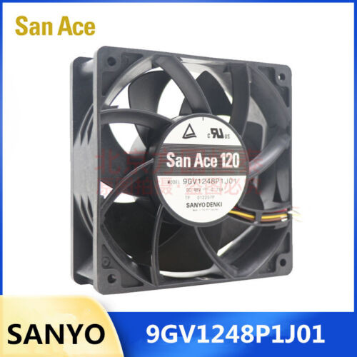 1Pcs Sanyo 9Gv1248P1J01 48V 0.75A 12038 12Cm 4-Wire Server Cooling Fan