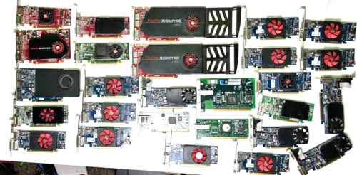 Huge Graphics Video Card Lot (45+) | Amd Ati Radeon G Logic Fire Pro | Pre-Owned