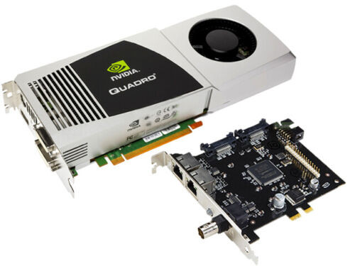 Nvidia Quadro Fx 5800 Pro Workstation 4Gb Graphic Video Card + G-Sync Card