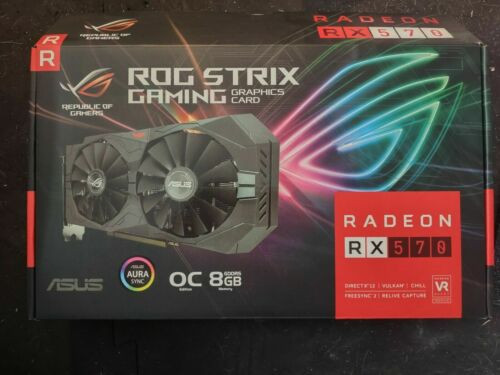 Asus Rog Strix Radeon Rx 570 Oc 8Gb Gddr5 Graphics Card Tested Working