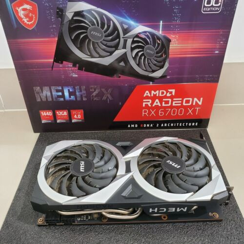 Msi Amd Radeon Rx 6700 Xt Mech 2X 12Gb Gaming Graphic Card Gpu