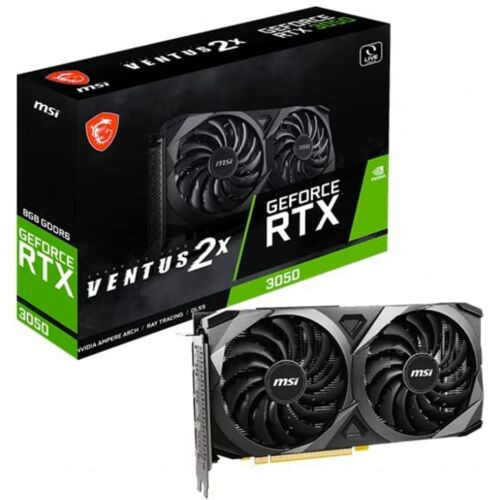 Msi Geforce Rtx 3050 Ventus 2X 8Gb Oc Gddr6 Pcie 4.0 Video Card Gaming Pc