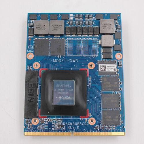 P3200M 6Gb N18E-Q1-Kc-A1 Graphics Video Card For Dell M7720 Hp Zbook M17X M18X