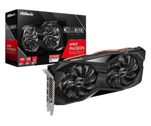 Amd Asrock Radeon Rx 6700 Xt Challenger D Gaming Graphic Card, 12Gb Gddr6 Vram