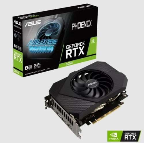 Asus Phoenix Geforce Rtx 3050 8Gb Gddr6 Ph-Rtx3050-8G Pci-E Video Card Hdmi Dp