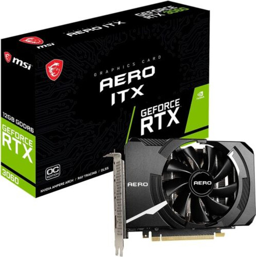 Msi Geforce Rtx 3060 Aero Itx 12G Oc Graphics Board Vd7870