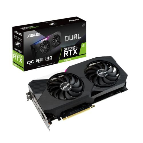 Asus Dual Nvidia Geforce Rtx Tm 3060 Ti Video Card Oc Edition 8Gb Gddr6 Dual-...