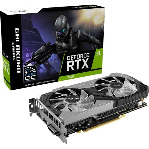 Kuroutoshikou Nvidia Geforce Rtx2060 Graphic Board Gddr6 12Gb Galakuro Gaming