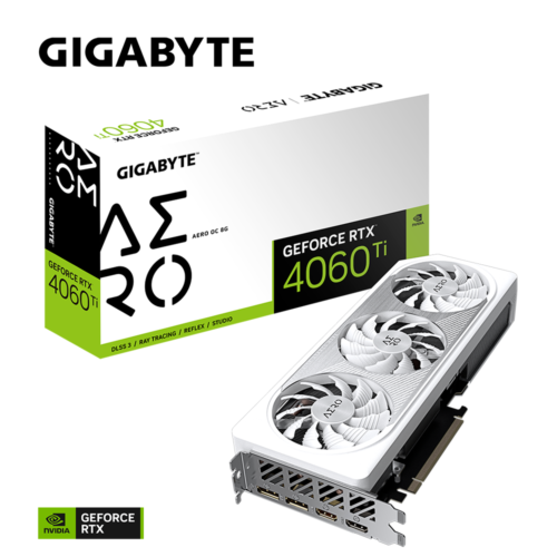 Gigabyte Geforce Rtx 4060 Ti Gv-N406Taero Oc-8Gd 8Gb Graphics Card Gddr6 Pci-E