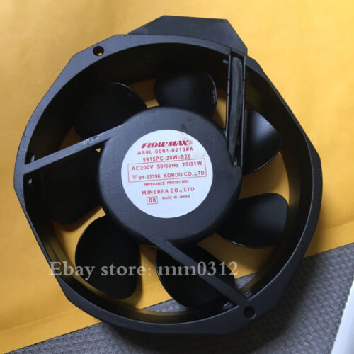 1Pcs  Flowmax A90L-0001-0213#A 5915Pc-20W-B20 Ac200V Fan Metal Fan Blade