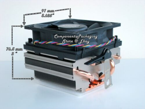 Amd Black Edition Phenom & Fx Heatsink Cpu Cooler Fan For Socket 940 Am2 Am3 New