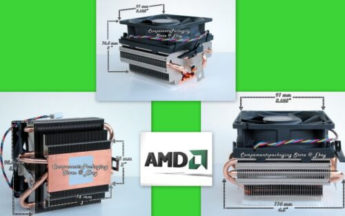 Amd Phenom Cpu Cooling Fan Near-Silent For X6 X4 Processors Socket Am3 Am2 - New