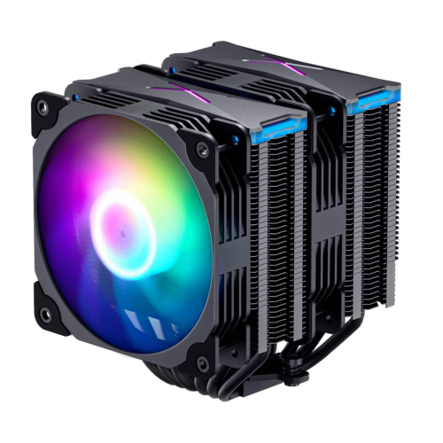 Vetroo U6Pro Dual Tower Cpu Cooler W/ 6Pcs Heatpipes, Top Argb Lighting, 120Mm