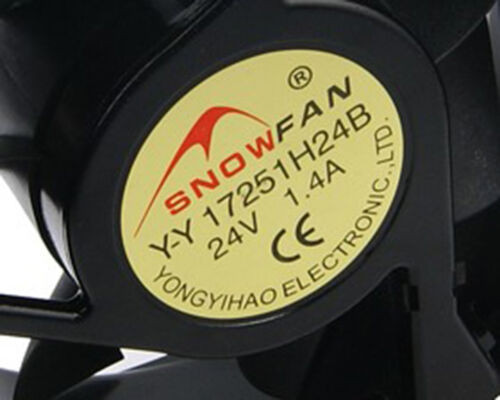 For 1Pc Snowfan Yy17251H24B Aluminum Frame Fan Dc24V 1.4A 17251Mm
