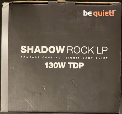 Low Profile Cpu Fan Cooler By Be Quiet Shadow Rock Lp, Bk002, 130W Tdp