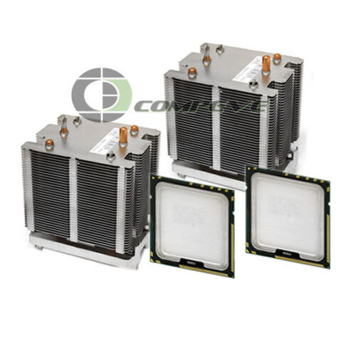 2X Heatsinks W/ 2X E5420 1.50Ghz Cpu'S For Dell Precision T5400 Workstation Pc