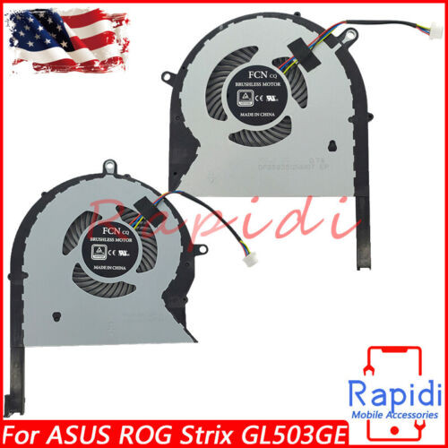For Asus Rog Strix Gl503Ge Gl703Ge Px503Ge Dc12V 1A 4-Pins Cpu & Gpu Cooling Fan