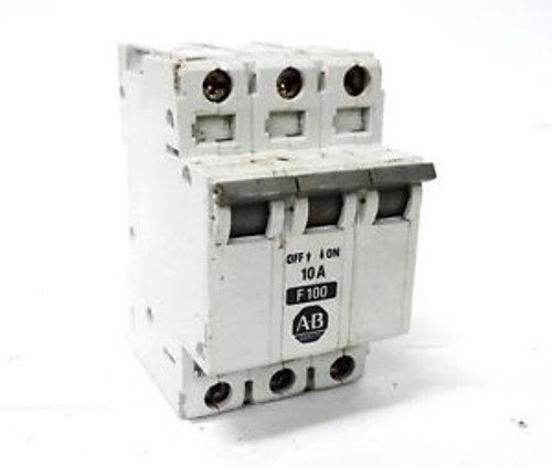 ALLEN BRADLEY 1492-CB3 F100 CIRCUIT BREAKER 10AMP 3-POLES -surplus