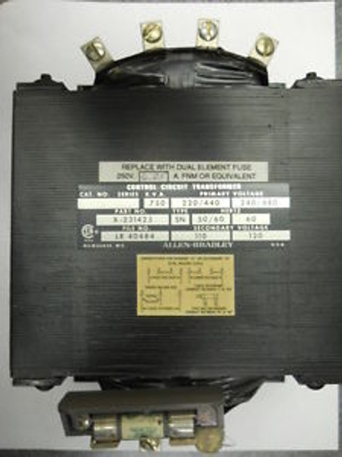 ALLEN BRADLEY TRANSFORMER X-231423 .075KVA