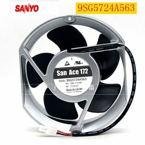Sanyo  9Sg5724A563 24V 2.6A 17251 170Mm 2-Wire Cooling Fan