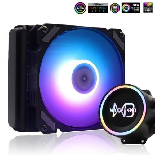 Cpu Cooler Liquid Water Cooling Fan Rgb Argb For Intel Lga Amd Am3 Am4 Radiator