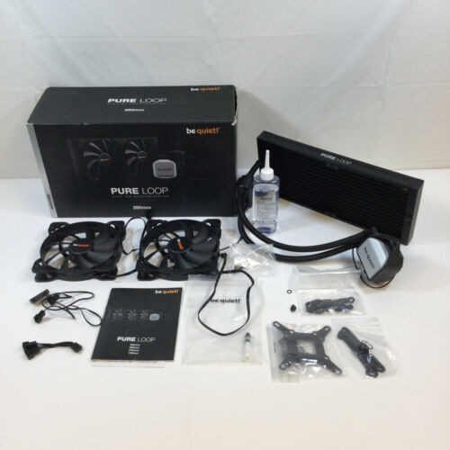 Be Quiet Pure Loop Bw007 Black 280Mm All-In-One Water Cooling System Used