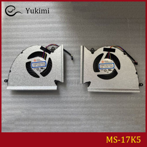 Ms-17K5 Pabd1A010Shr Pabd1A010Shl For Msi Ge77Hx N499 Cpu Graphics Cooling Fan