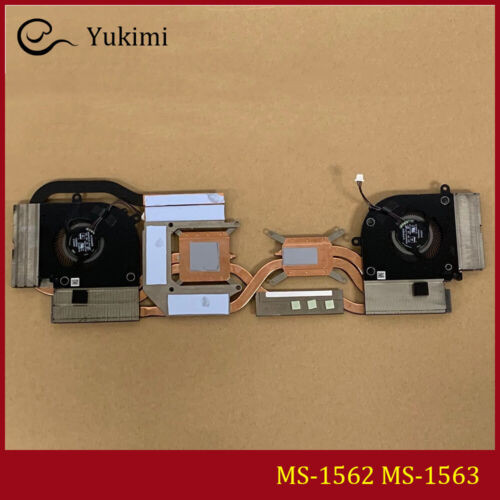 Ms-1562 Ms-1563 For Msi Stealth 15M Cpu Graphics Heatsink Cooler Cooling Fan