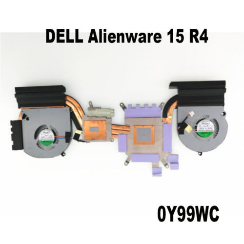 For Dell Alienware 15 R4 Fan Copper Tube Radiator Module Cn-Y99Wc 0Y99Wc