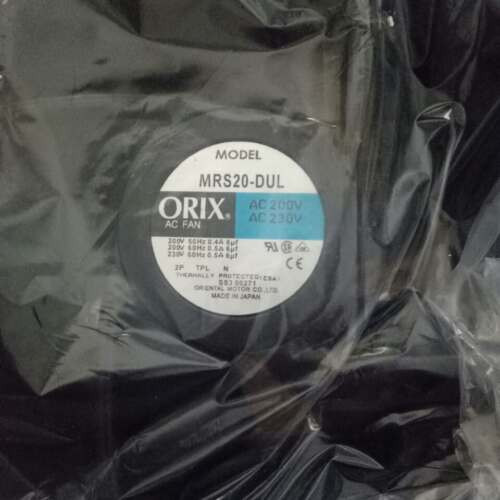 For New Orix Mrs20-Dul Axial Flow Fan 200V 0.5A 6 Months Warranty