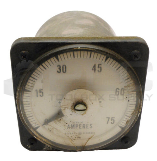 General Electric 103131Lspb Ac Ammeter 0-5.0A 40/70Hz