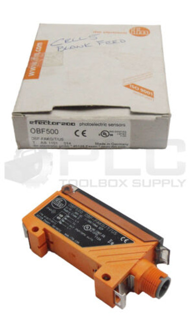 New Efector Obf-Fakg/T/Us Fiber Optic Amplifier 10-30Vdc Obf500