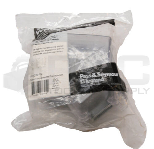 Sealed New Pass & Seymour Wiuc20-Cl 2 Gang Weatherproof Cover