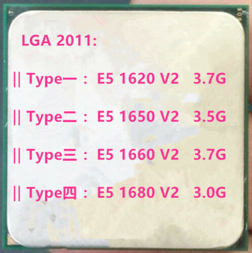 Intel Xeon E5-1620 V2 E5-1650 V2 E5-1660 V2 E5-1680 V2  Lga 2011 Cpu