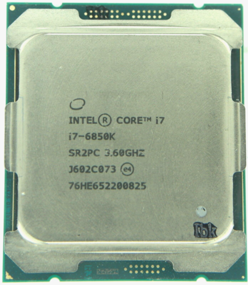 Intel Core I7-6850K 3.60Ghz Socket Lga2011-V3 Cpu Hexa-Core Processor Sr2Pc