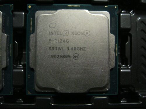 Qty 1X Intel Xeon Cpu E-2124G 3.4Ghz Sr3Wl Socket Lga1151