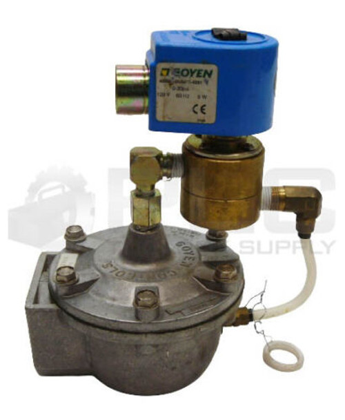 Goyen Rca35T000 Diaphragm Valve 1-1/2Npt W/ 4B6M-Bubna-6281 0-300Psi 120V 60Hz