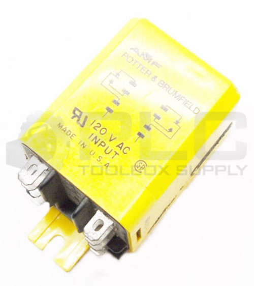 Amf Potter & Brumfield Cua-42-70120 Time Delay Relay 120 Sec 10A 1/3Hp At 120V