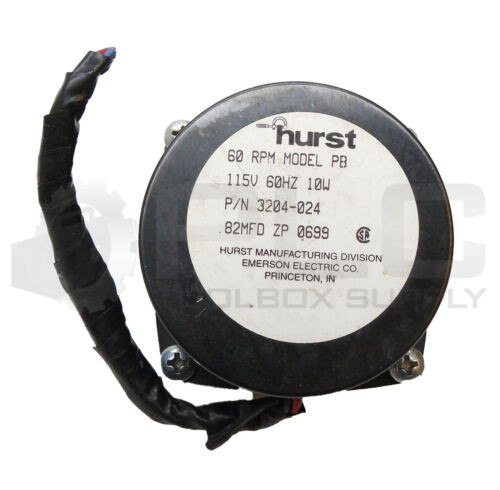 Hurst 3204-024 Gear Motor Model Pb 60Rpm 115V 60Hz 10W