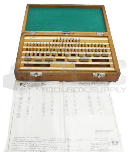 A.A. Janssen 763627 Steel Gage Block Set Read