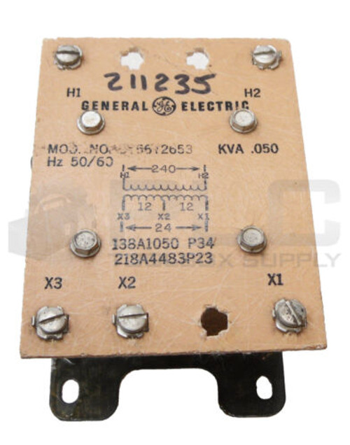 New General Electric 9T56Y2653 Industrial Control Transformer 50/60Hz Read