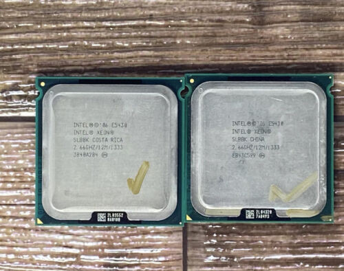 Matched Pair Of Intel Xeon E5430 2.66Ghz Quad-Core Slbbk Processors