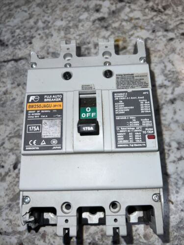 Fuji Electric Auto Breaker Bw250Jagu-3P175 Sb 3P 175A 600V Bw9Sl0Ga