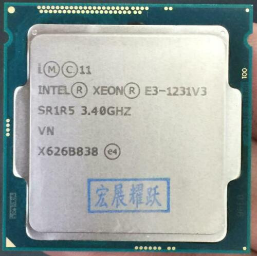 Intel Xeon E3-1231 V3 E3-1231V3 3.4 Ghz Quad-Core Cpu Processor Lga 1150 Sr1R5 #
